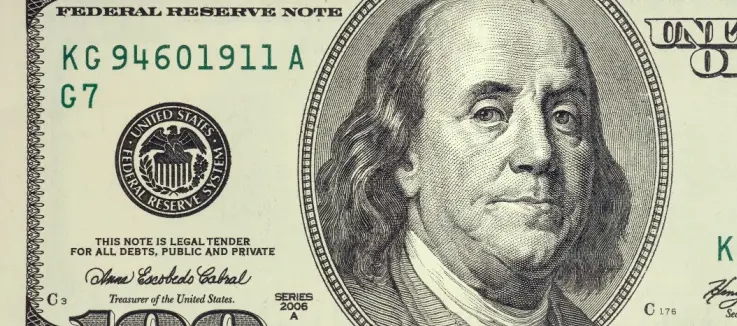 close up shot of a 100 dollar bill