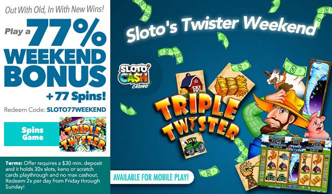 Sloto'Cash Weekend Free Spins