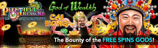 Follow the rainbow to the Bounty of the Free Spins Gods!